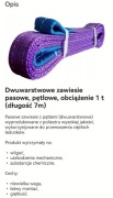 Zawiesie pasowe dwuwarstwowe 1t  7m