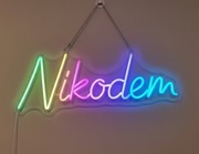NIKODEM FILIP NEON LED lampka personalizowany prezent dla dziecka imienny 
