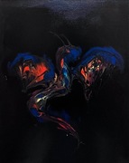 Obraz na płótnie autorski akryl smok