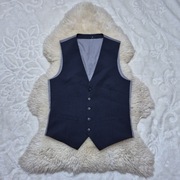 Kamizelka garniturowa S Granatowa Burton Menswear London Nowa