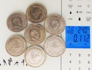 Monety rubel 1883 cena za około 100g monet