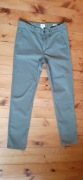 Oliwkowe spodnie chino S W30 L32 175 cm