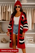 Sweter Long Stripes Milano