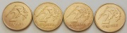 2 gr grosze 2009 r. - cztery typy monety kpl