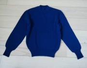 Sweter dziecięcy granatowo-fioletowy vintage 70/80