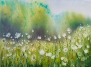 Obraz akwarelowy Letnie pole