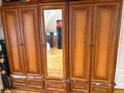 Szafa 3-drzwiowa – Antyczna Czereśnia – Lite Drewno – Lustro – Stan Idealny