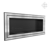 biokominek JULIET 1500x650 SZLIFOWANY INOX