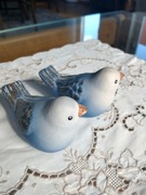 Malowane ceramiczne ptaszki . Cena za parę .