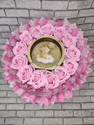 Bukiet na I Komunię Świętą, skarbonka , upominek na urodziny dla dziewczyny