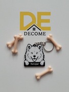 Personalizowany brelok z psem, Samojed