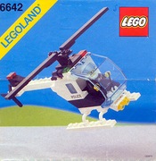 KLOCKI LEGO ZESTAW NR 6642 HELIKOPTER POLICE TOWN LEGOLAND MAKIETA UNIKAT!
