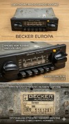 Radio samochodowe Becker Europa