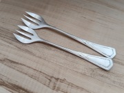 POSREBRZANE WIDELCZYKI DO OSTRYG SECESJA WMF 1909-1920r