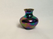 Wazon ceramiczny iryzowany mini, modernizm, ok. 8 cm