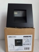 Zamo Wbudowana Lampa Ścienna IP65  - ARCCHIO, Kolor: czarny
