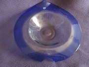 VINTAGE  DUŻA   PATERA  SZKŁO  ARTYSTYCZNE  BARWIONE W MASIE