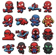 Nowy zestaw przypinki do butów charms piny ozdoby Spiderman 