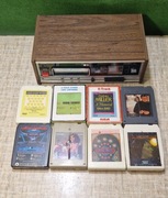 Magnetofon 8-track Electrophonic TRD-61 sprawny + 8 kaset 