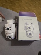 Lenovo 4MP 4K zewnętrzna kamera monitorująca WiFi 5G PTZ z podwójnym obiekt