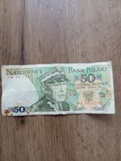 Banknot 50zł 1988r. Seria HW Karol Świerczewski