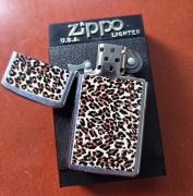 Oryginalna zapalniczka Zippo leopard chromowana 