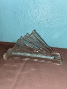 Szklany serwetnik szkło huta Hortensja