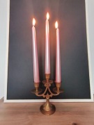 Świecznik kandelabr 3-ramienny mosiądz