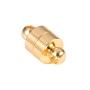 Zapięcie Magnetyczne , Pozłacane 24K, 12x6 mm., 1 szt.