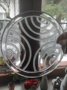 Taca pod karafkę i kieliszki Hortensja 