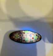 broszka vintage emalia prl stara kwatki miedź