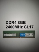 Crucial DDR4 8GB 2400MHz CL17 | MemTest OK