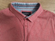 Koszula męska długi rękaw Top Secret Slim fit używana krata 42/43 L