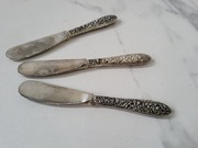 Amerykańska firma Godinger Zestaw Noży Do Masła Posrebrzane 