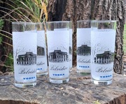 Zestaw 6 kolekcjonerskich kieliszków szklaneczek do wódki