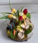 stroik wiosenny dekoracja wielkanocna