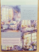 duże kartki 40 szt. lawendowe scrapbooking
