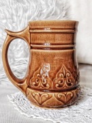 Stary ceramiczny kufel szkliwiony