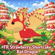 Adopt Me – FR Strawberry Shortcake Bat Dragon  | Fly Ride | Roblox