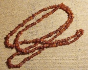 Naszyjnik z bursztynu surowego bardzo długi