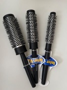 Zestaw 3 nowych szczotek do włosów InterVion.