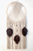 Makrama na Ścianę Boho Łapacz Snów + GRATIS TRAWA