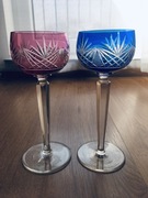 Kryształowe kieliszki do wina typu remer. 2 sztuki.