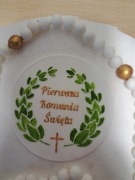 Tabliczka na tort komunijny 