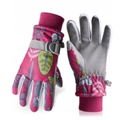 Dziecięce wodoodporne rękawiczki zimowe podszewka polarową termiczne M rozm