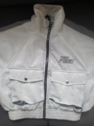 Kurtka kurteczka kurtka Bershka bomberka biała festiwalowa XS