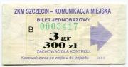 Bilet ZKM Szczecin - 3gr/300zł, reklama