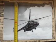 Duża fotografia śmigłowiec PRL Polska Szachownica zdjecie