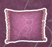 Poduszka sowa Różowa 