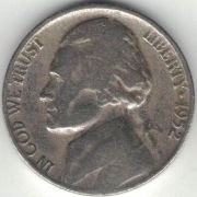 USA 5 centów 1952 - nr 1